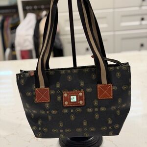 KEM Black and Brown Designer Hand Bag